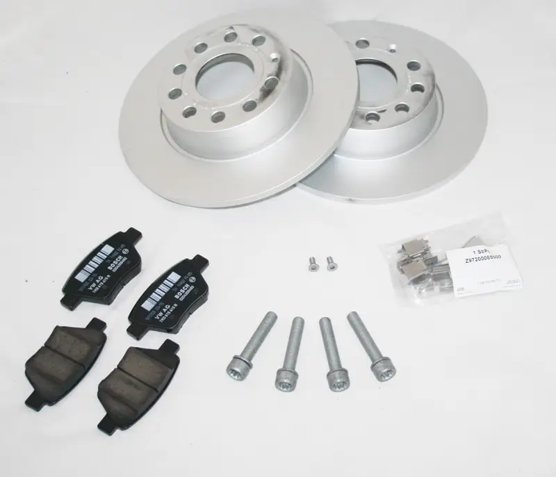 Angebot Bremse hinten komplett, Bremsbeläge & Bremsscheiben, Audi / VW Original Set
