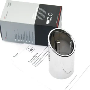 Auspuffblende Sport Endrohrblende Original Audi A4 A5 (B9) Auspuff Chrom Sofort Bestellen