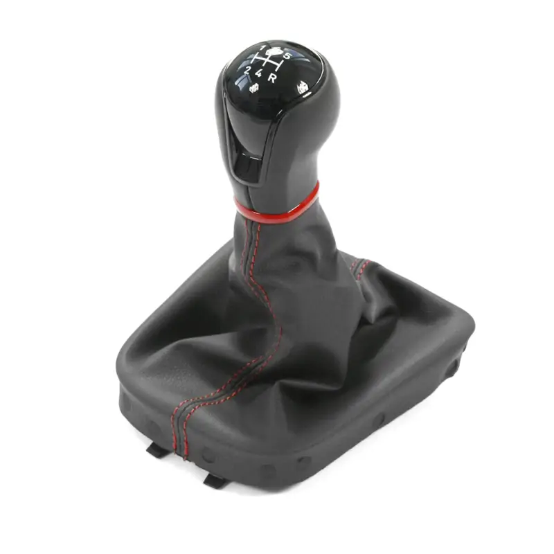 Original Seat Mii Sport Leder Schaltknauf 5-Gang Schaltgetriebe perlschwarz Neuheit