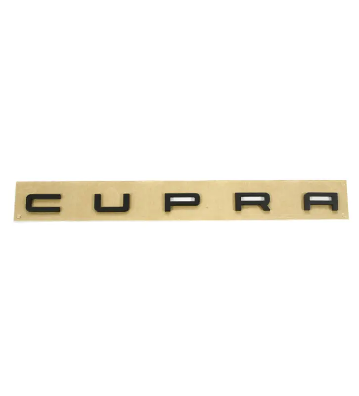 Kracherpreis Original Seat Leon (5F) Cupra Schriftzug hinten Heckklappe Tuning Emblem schwarz matt