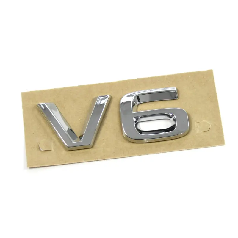 Sonderangebot Original Skoda V6 Schriftzug hinten Heckklappe Emblem Logo chromglanz