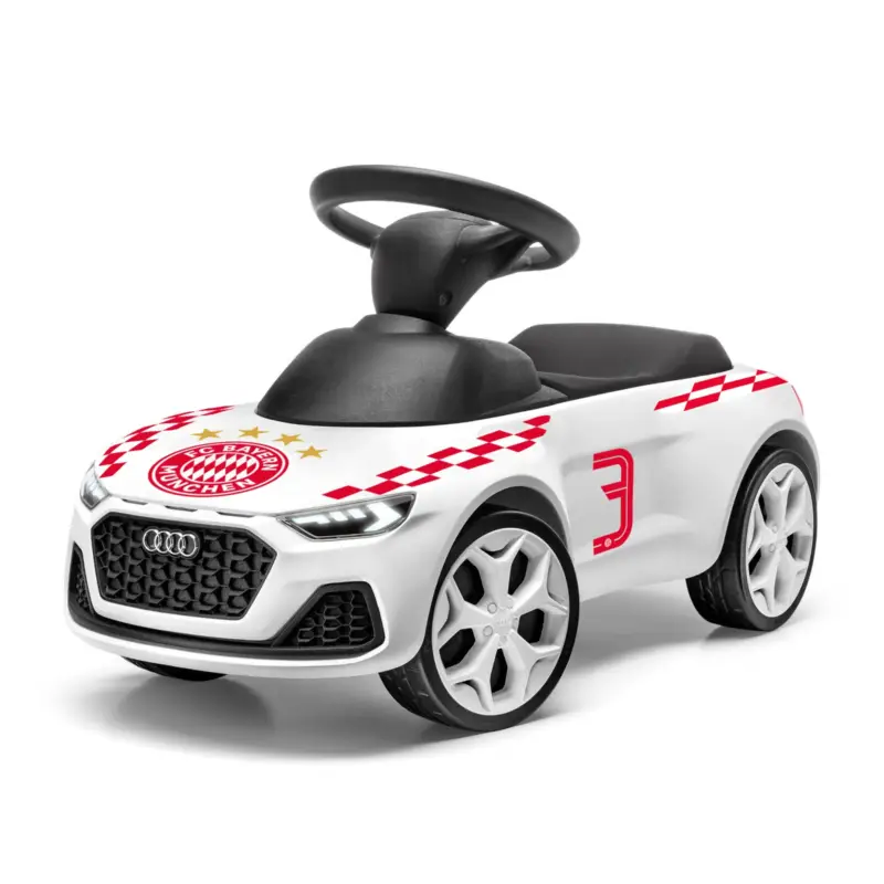 Original Audi Junior quattro Rutschauto Bobbycar Kinderfahrzeug FC Bayern München 3202001200 Preiswert