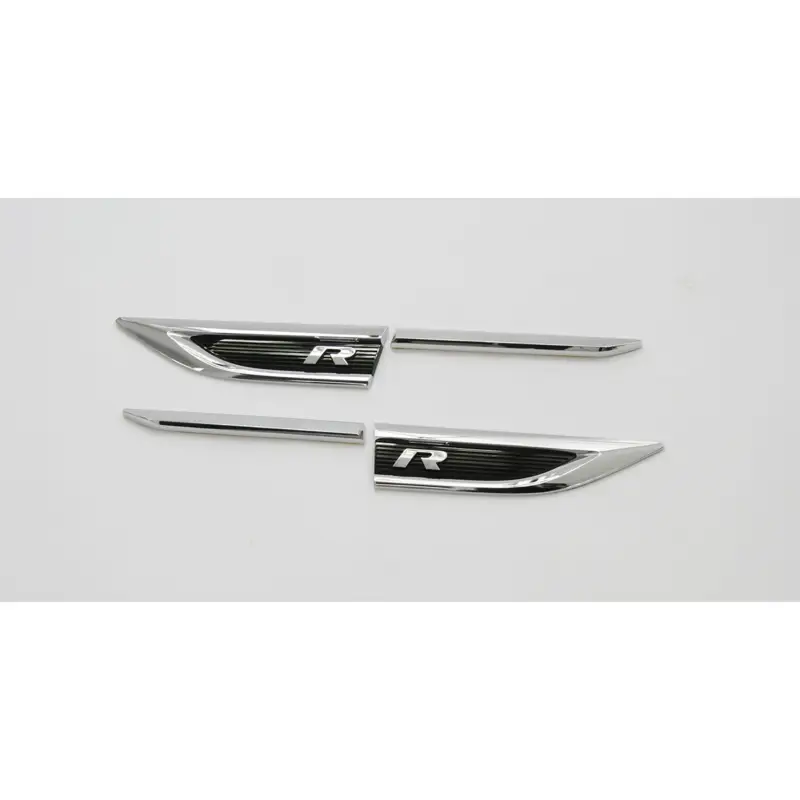 Original VW T-Roc R-Modell Plakette Set seitlich Kotflügel Emblem 4-teilig Tuning Logo Schneller Versand