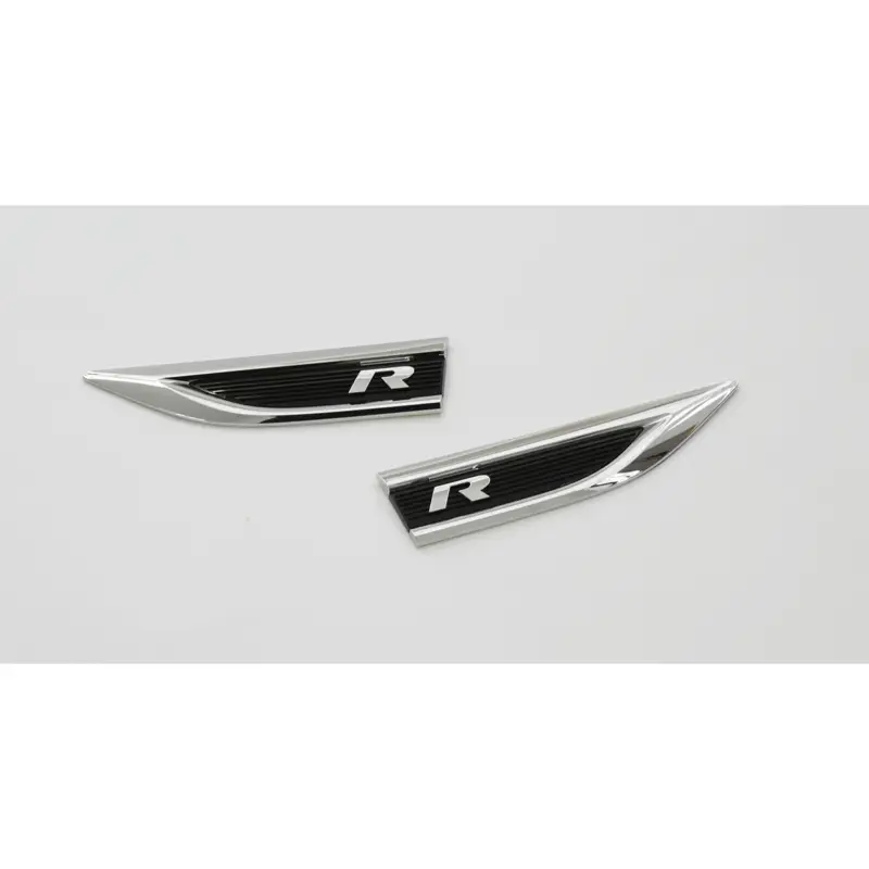 Original VW T-Roc R-Modell Plakette Set seitlich Kotflügel Emblem 2-teilig Tuning Logo Super-Preis