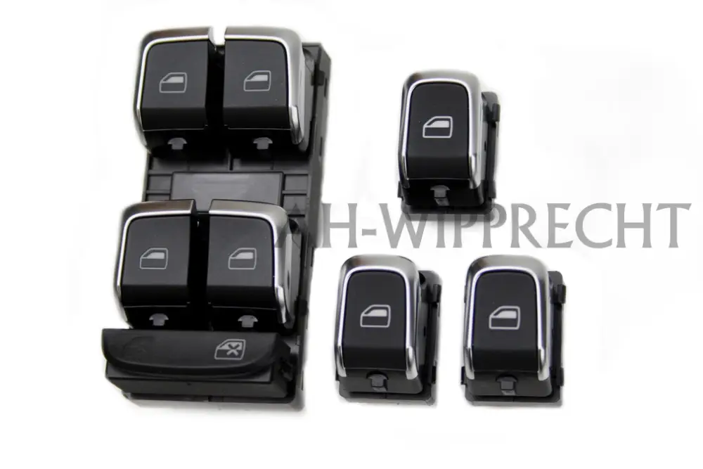 Komplettsatz Alu Schalter Fensterheber Original Audi A4 A5 Q5 Allroad Sichere Zahlung