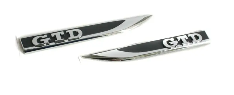 Schriftzug VW Golf 7 GTD Aufkleber Plakette Emblem seitlich Tuning Angebot