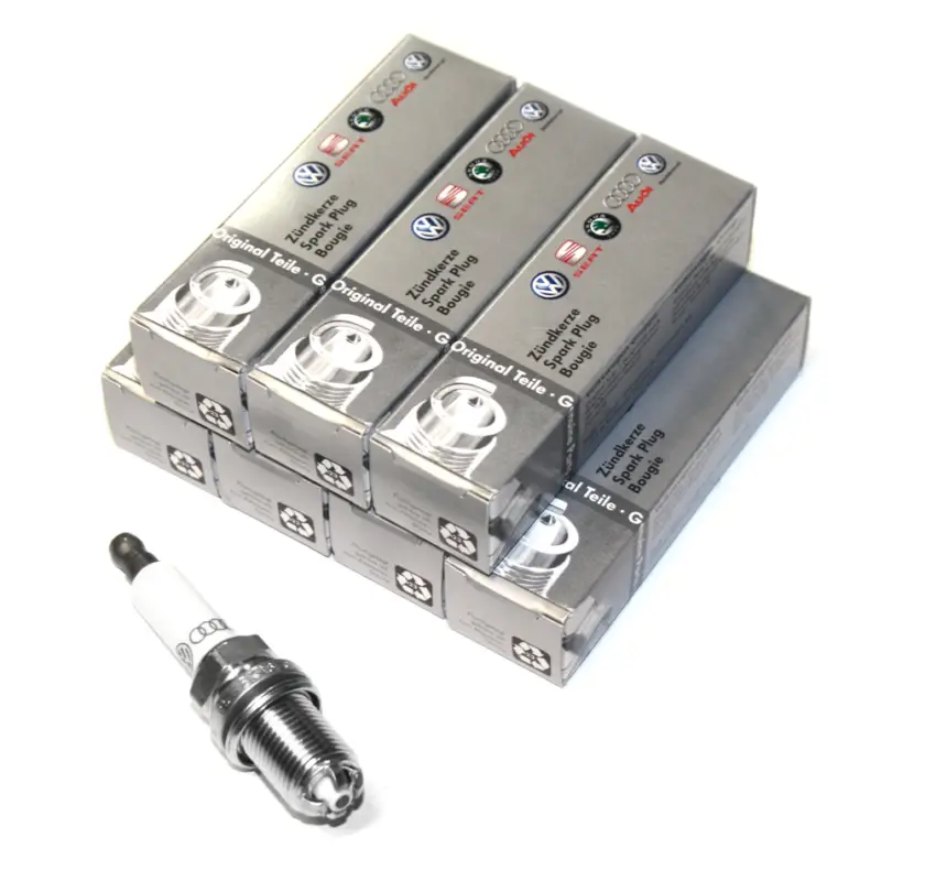 Zündkerzen-Set Original VW Phaeton Touareg / Audi S4 8E A6 4F A8 Zündung V8 4.2 Ltr. Geprüft