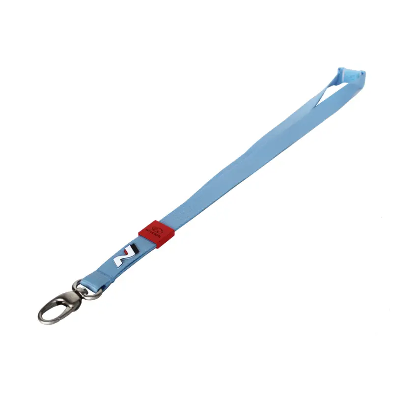 Original Hyundai N Lanyard Logodruck Edelstahlbutton Schlüsselband Performance Blue Neue Kollektion