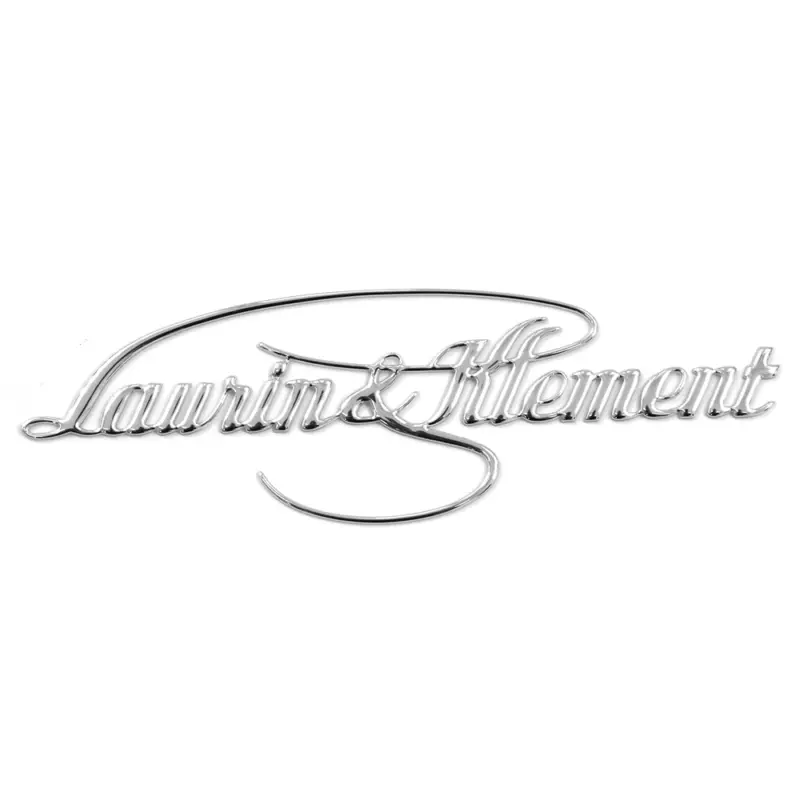 Sonderangebot Original Skoda Laurin & Klement Schriftzug seitlich Kotflügel Emblem chrom