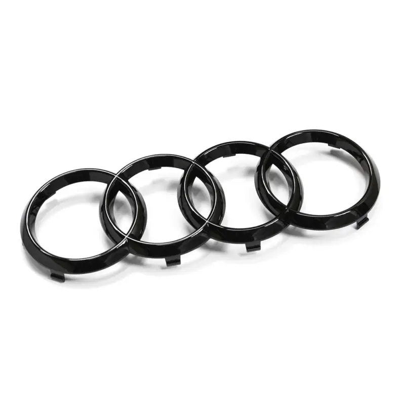 Aktuell Original Audi Zeichen Kühlergrill Black Edition Logo Audi Ringe Blackline schwarz