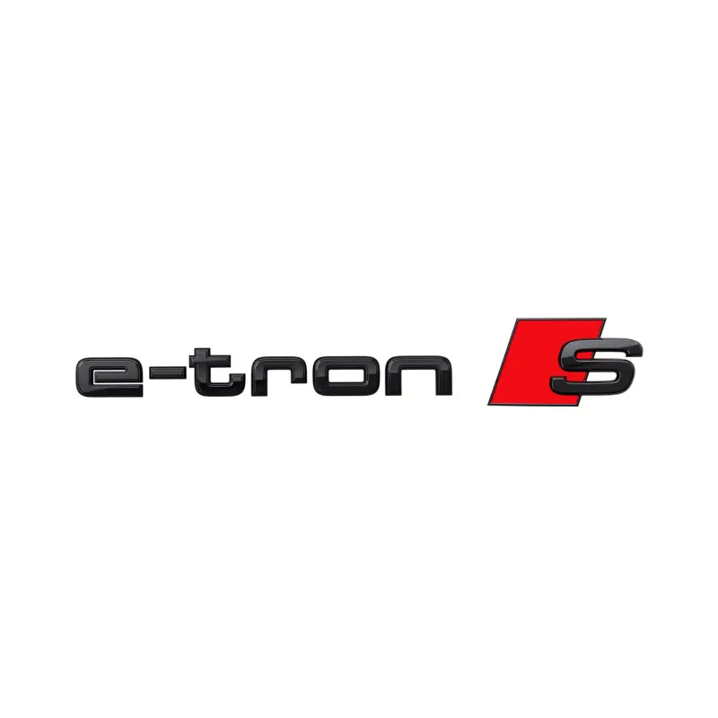Sonderaktion Original Audi e-tron S Schriftzug schwarz Tuning Exclusive Black Edition Emblem 4KE071804