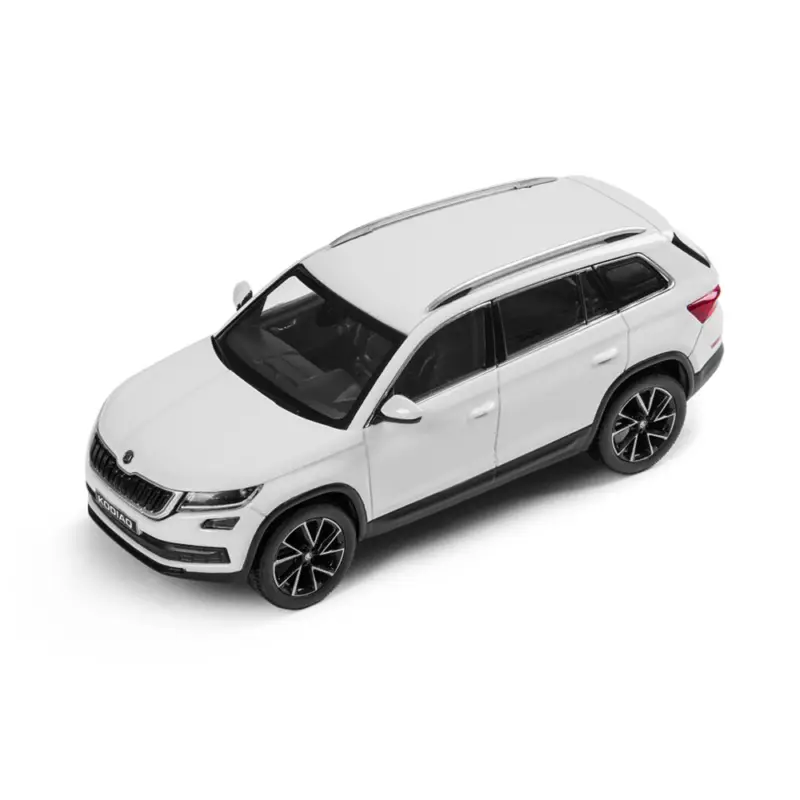 Neue Ware Original Skoda Kodiaq Modellauto 1:43 Miniatur Moon-Weiß Metallic 565099300S9R