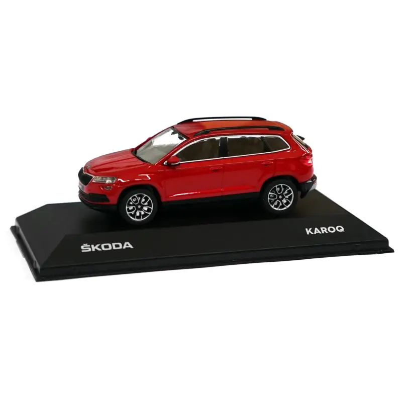 Original Skoda Karoq Modellauto 1:43 Miniatur Velvet Rot Metallic 5A7099300F3P Abverkauf
