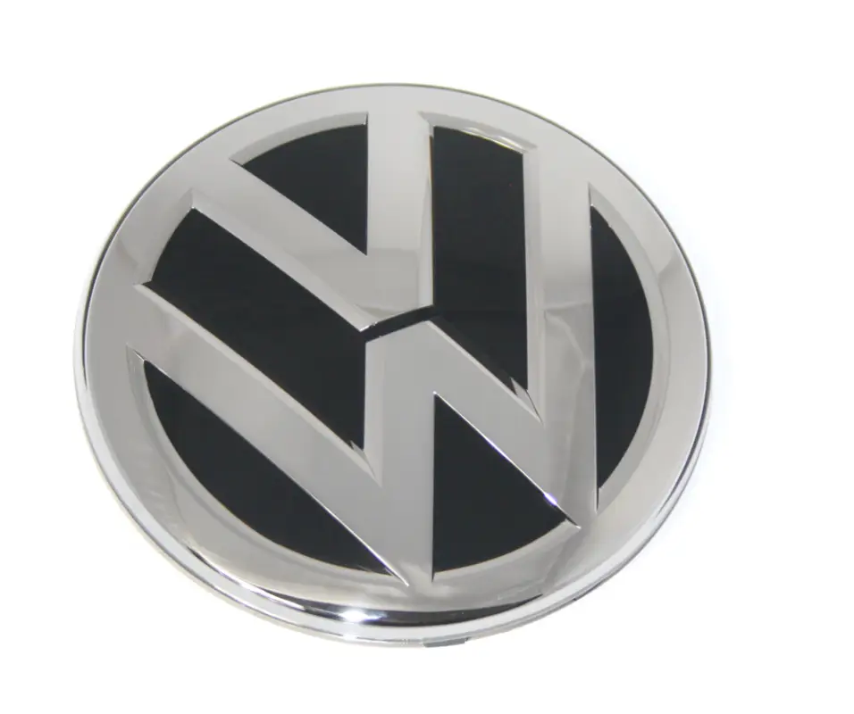 VW-Emblem Kühlergrill Original VW Passat 3G Jetta Touran Zeichen Schwarz / Chromglanz Ausverkauf