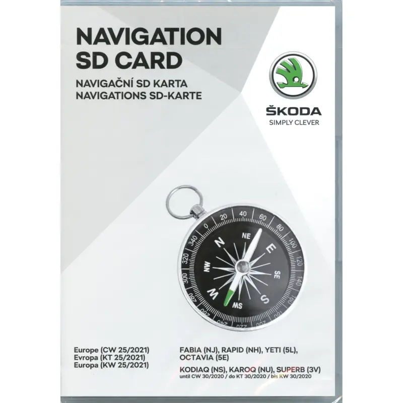 Versand Am Gleichen Tag Original Skoda Kartendaten Navigationssystem MIB2 Europa-West Update SD-Karte Navigation 5L0051236CM