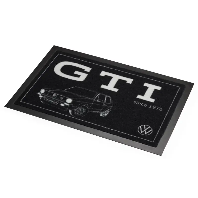 Original VW Fußbodenmatte Fußabtreter GTI Logo Vorleger schwarz 1K6087703A Sale