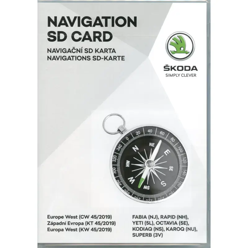 Saisonangebot Original Skoda Kartendaten Navigationssystem Amundsen+ West-Europa SD-Karte Navigation 3T0051255AE