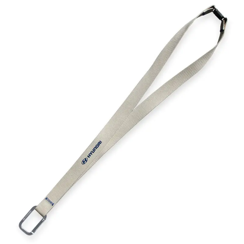 Letzte Chance Original Hyundai Schlüsselband Lanyard Schlüsselanhänger beige HMD00551