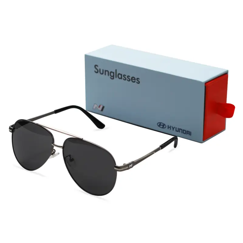 Original Hyundai N Sonnenbrille schwarz Logo Pilotenbrille HMD00547 Highlight