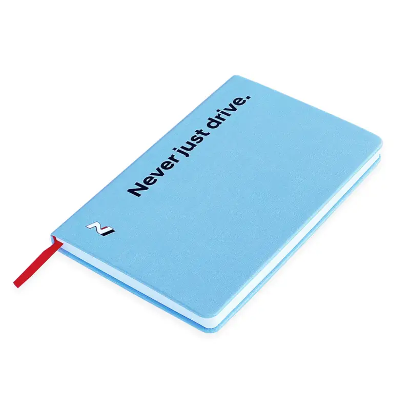 Original Hyundai Notizbuch N-Design kariert Notizblock Hardcover blau HMD00566 Letzte Chance