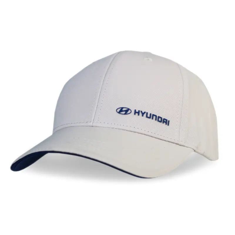 Original Hyundai Basecap Cap Kappe Mütze beige/blau HMD00553 Top-Angebot