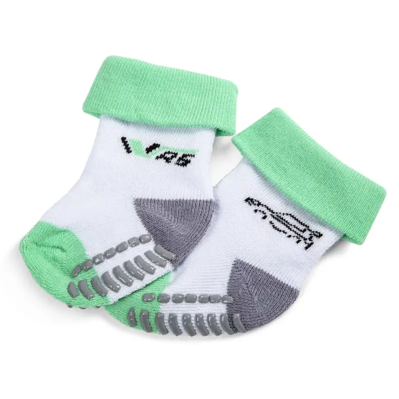 Original Skoda Motorsport VRS Babysocken Gr. 9-11 Babysöckchen weiß/grün 000084361T Preiswert