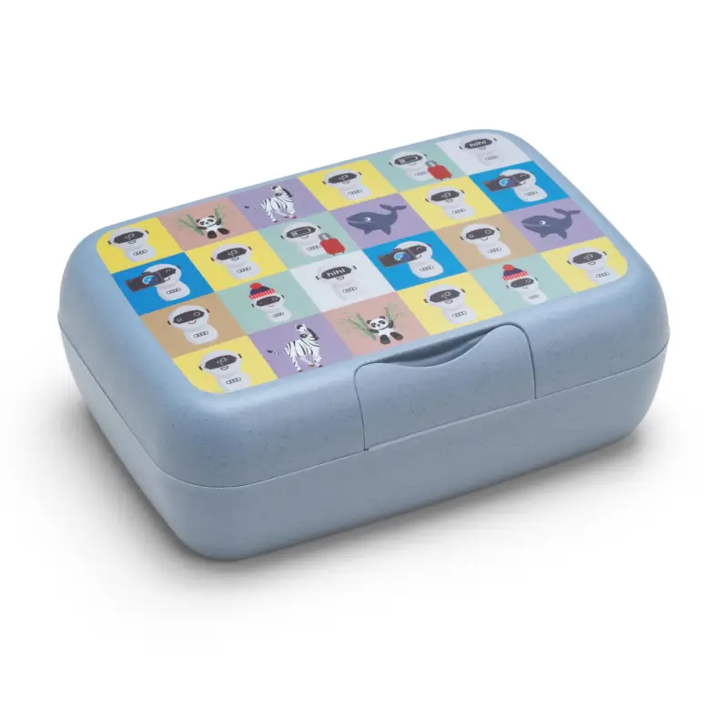 Original Audi Brotdose ADUI Lunchbox Brotbüchse Kinder blau 3202301200 Günstig