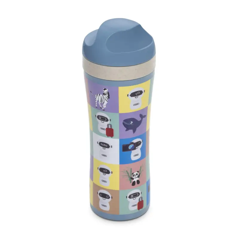 Top-Angebot Original Audi Trinkflasche ADUI Wasserflasche Kinder blau 3202301100