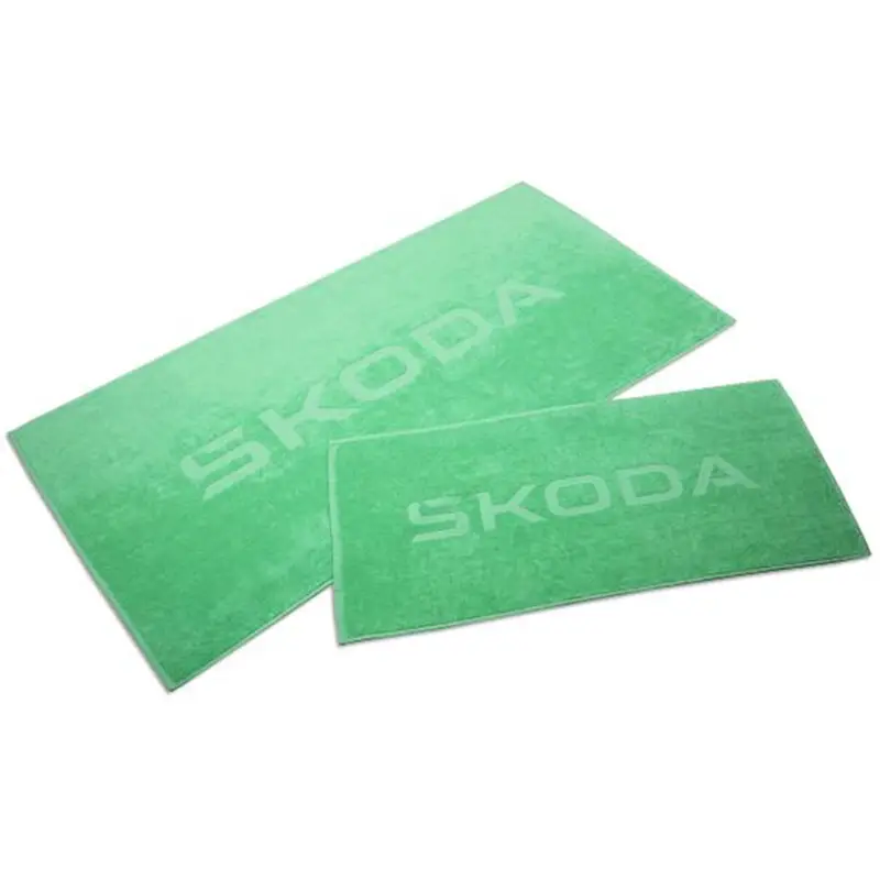 Original Skoda Badetuch Handtuch Set Strandtuch Baumwolle grün 6U0084500622 Online Kaufen