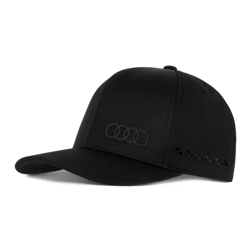 Original Audi Tec-Cap Ringe Logo Basecap Baseballkappe Kappe schwarz 3132301300 Top-Preis