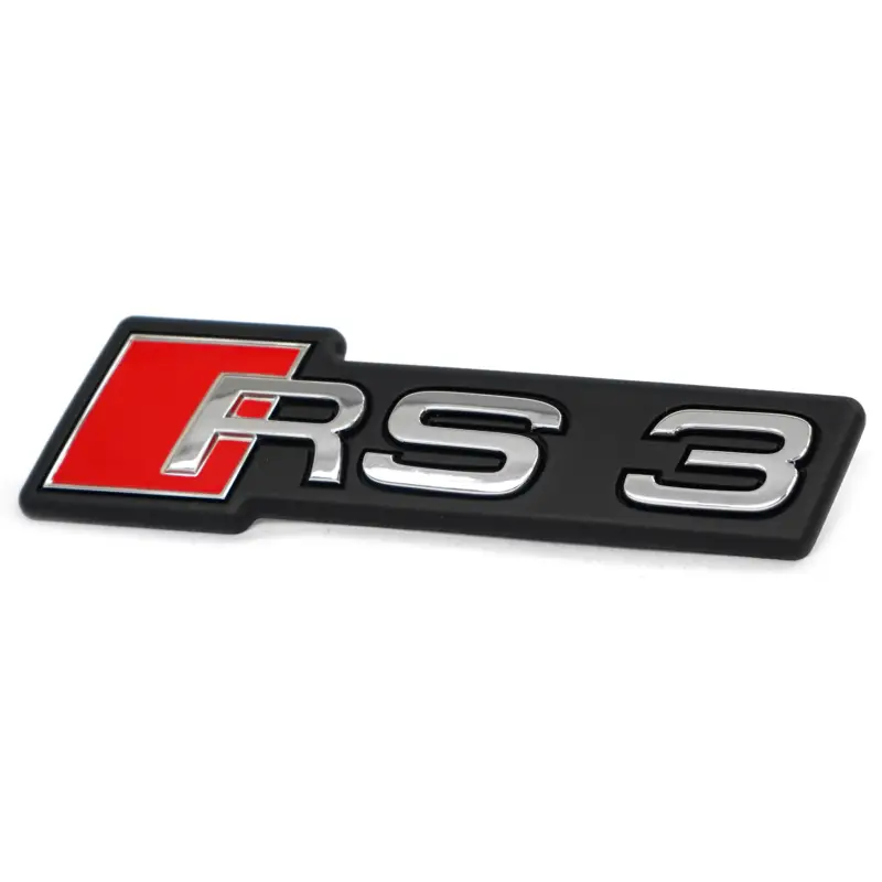 Versand Am Gleichen Tag Original Audi RS3 (8Y) Schriftzug Kühlergrill Emblem Logo Plakette chrom 8Y0853736A2ZZ