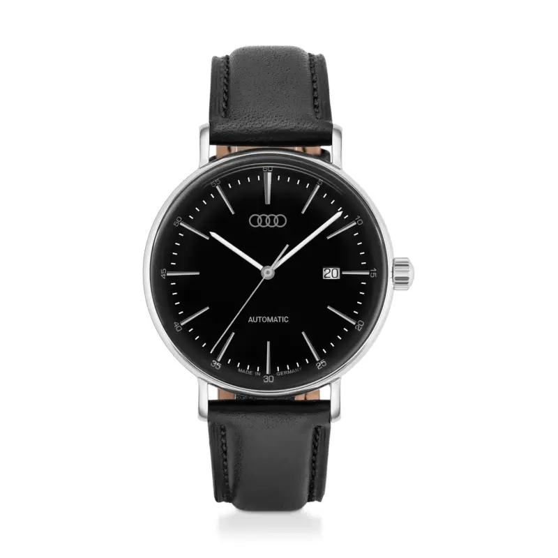 Original Audi Automatikuhr Uhr Limited Edition Armbanduhr Ringe Logo silber/schwarz 3102300100 Jetzt Bestellen