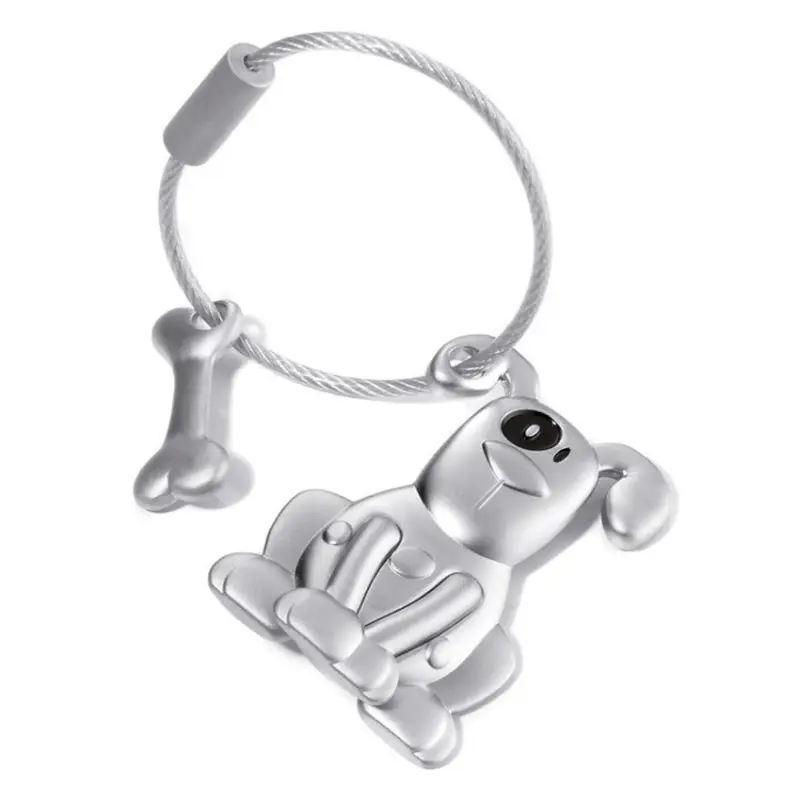 Kracherpreis Schlüsselanhänger PETE Hund Knochen Anhänger Keyring Metallguss KR10-21