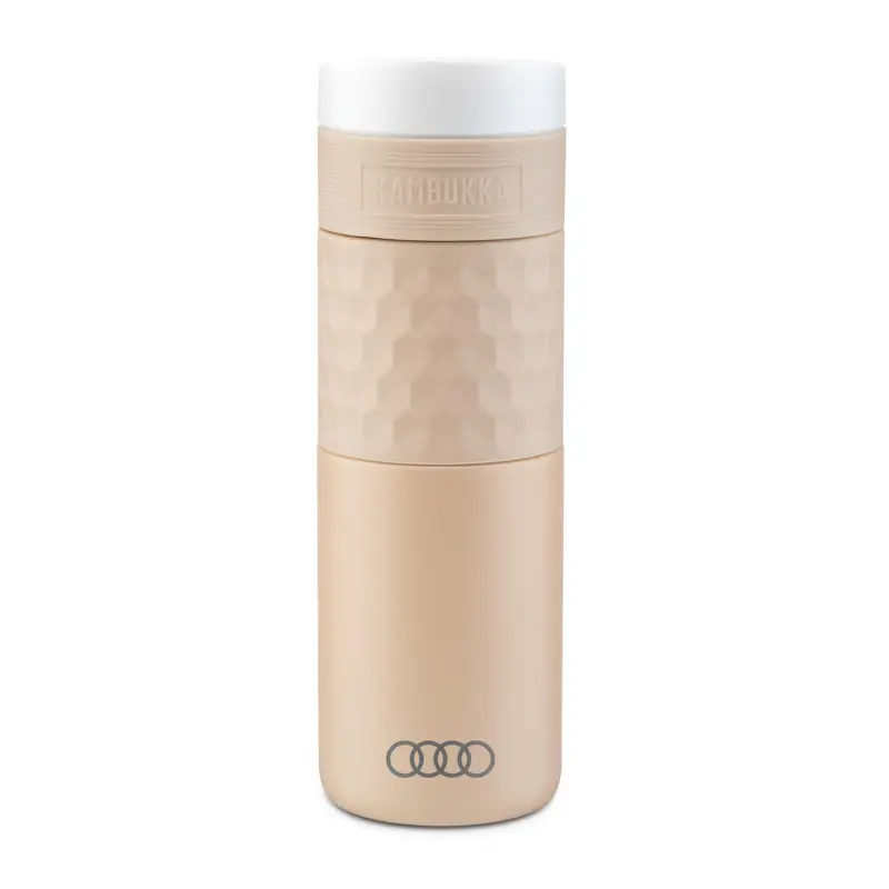 Bestpreis Original Audi Sport Trinkflasche Isolierflasche Ringe Logo 500ml beige 3292400200