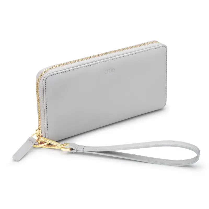 Original Audi Geldbörse Leder Handschlaufe Damen Brieftasche RFID-Schutz Wallet 3152400200 Bestpreis